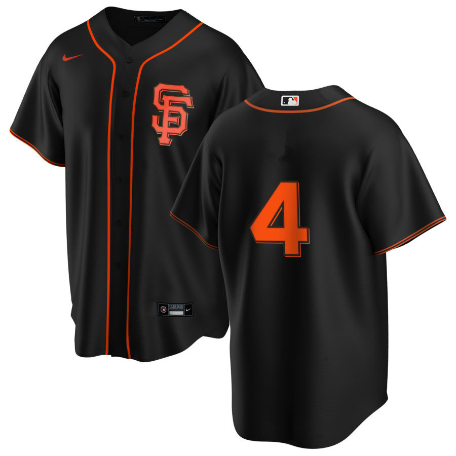 Nike Men #4 Mel Ott San Francisco Giants Baseball Jerseys Sale-Black